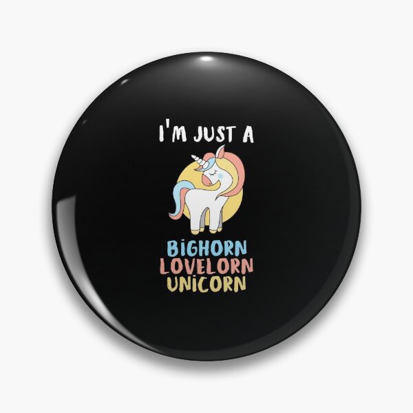 Item preview, I'm just a Bighorn Lovelorn Unicorn rhyming glittery shimmery design especially for kids designed and sold by anins-azuree.