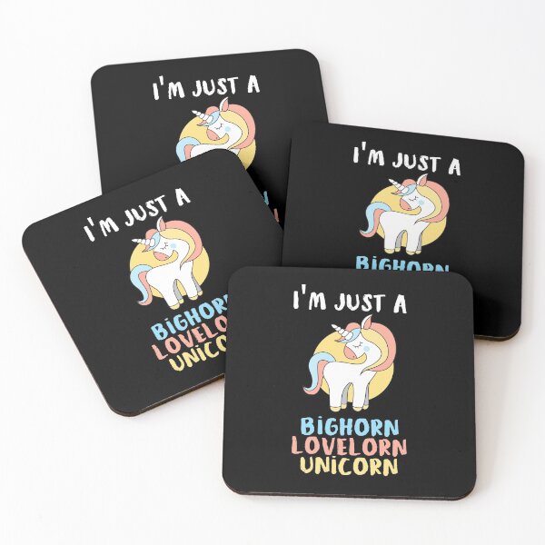 Item preview, I'm just a Bighorn Lovelorn Unicorn rhyming glittery shimmery design especially for kids designed and sold by anins-azuree.