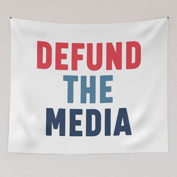 Item preview, Defund the media retro designed and sold by bumperapparels.