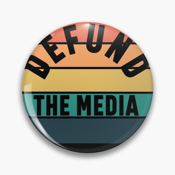 Item preview, Defund the media retro vintage designed and sold by bumperapparels.
