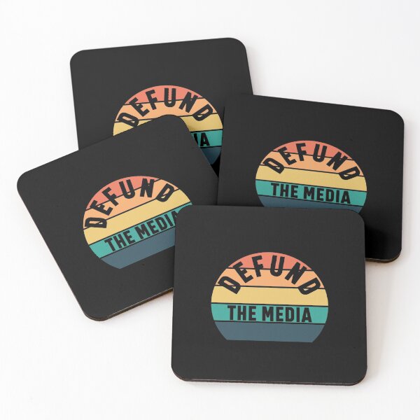 Item preview, Defund the media retro vintage designed and sold by bumperapparels.