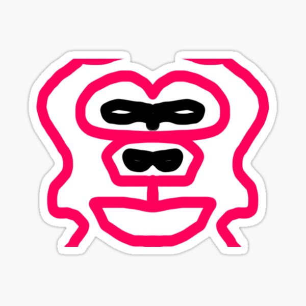Baboon Face Sticker