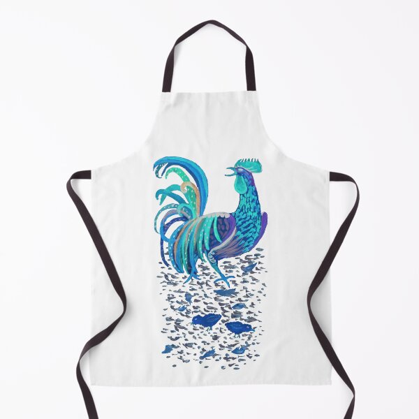 Aperçu de l'œuvre Coq-Poussin-bleus-ultraviolet créée et vendue par Zamen.