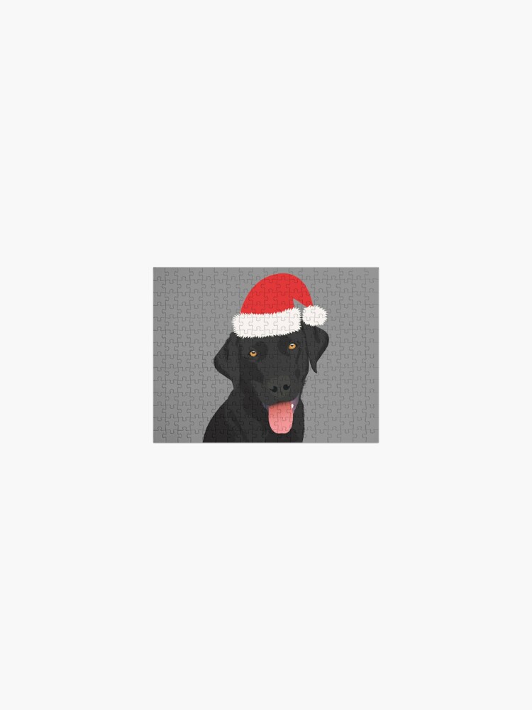 black lab christmas puzzle