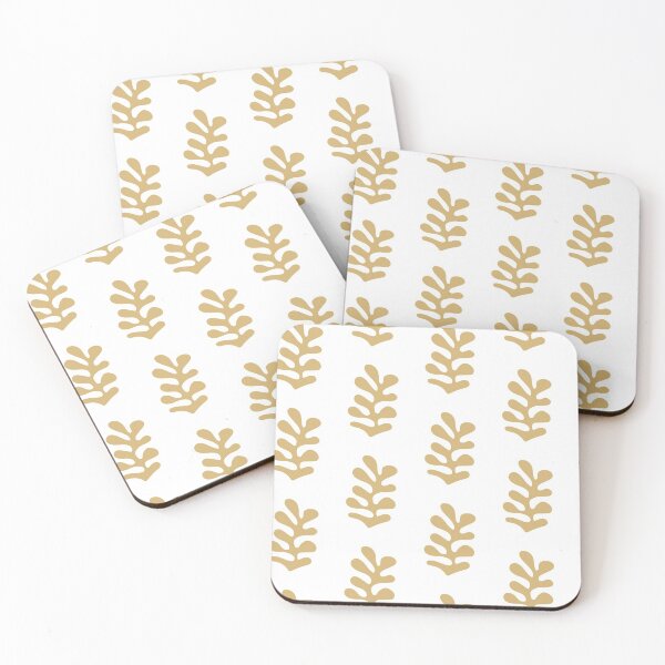 Item preview, Gold Coral Plant Sealife Art Pattern designed and sold by Tropical Arts.