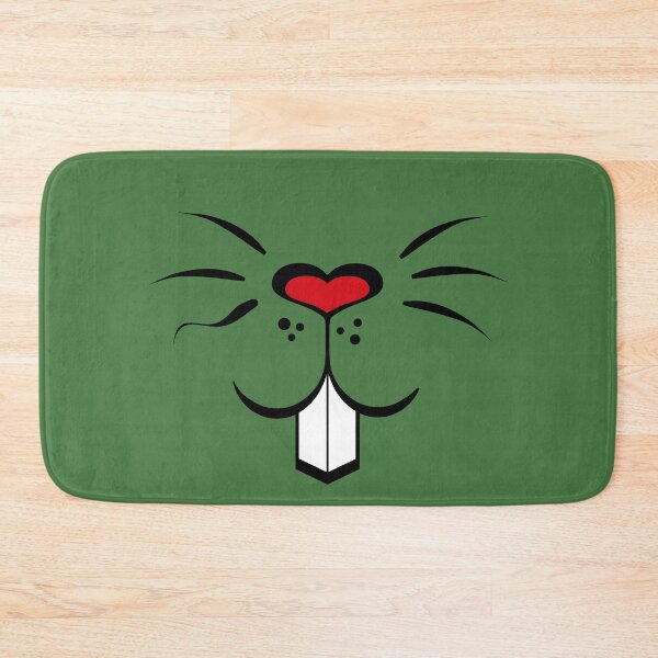 Item preview, Bunny face mask cheeky rabbit with heart - hamster designed and sold by MadandMean.