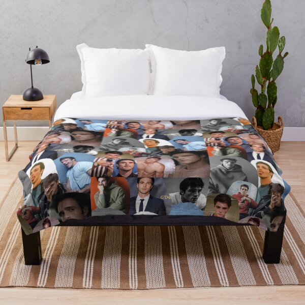 Jacob Elordi Collage Throw Blanket