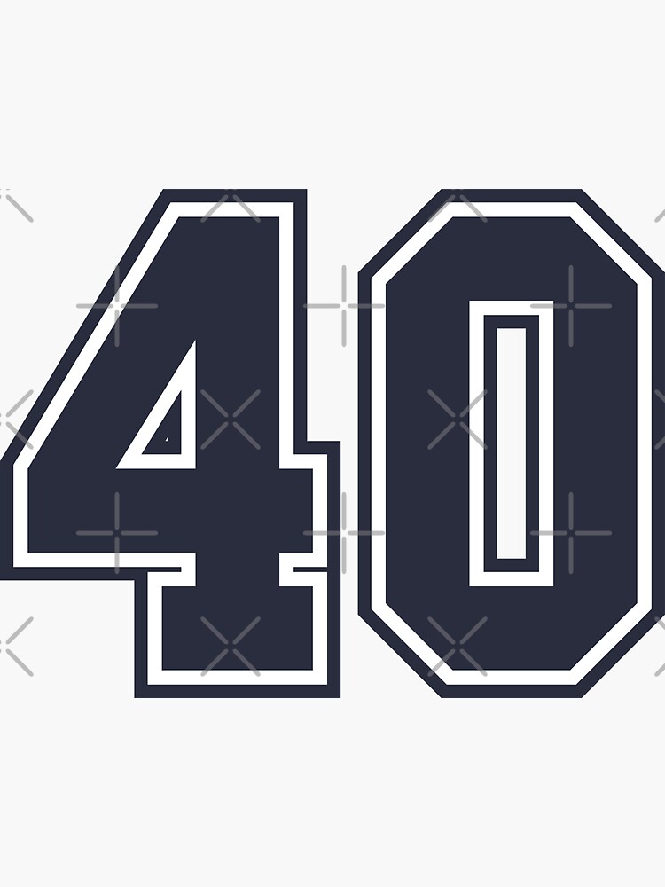 40 Sports Number Fourty\