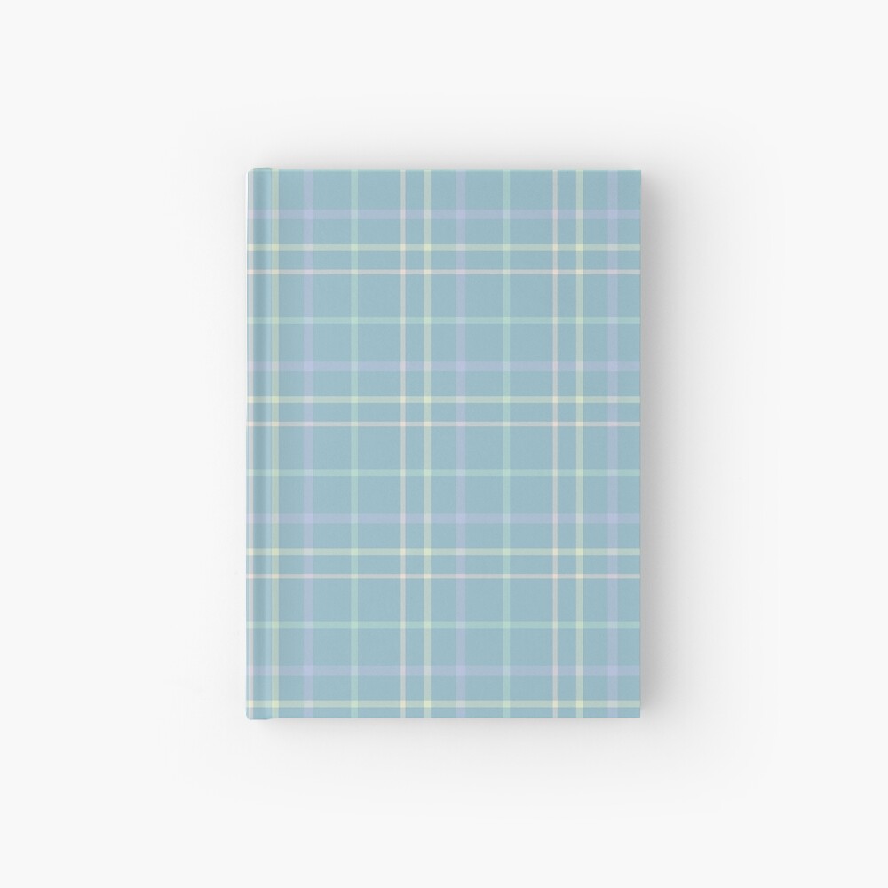 Modern Pastel Plaid Pattern Hardcover Journal