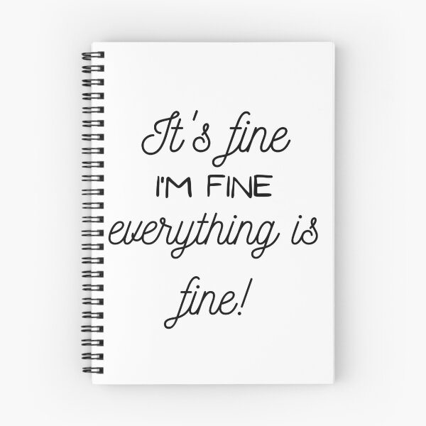 Item preview, It's Fine, I'm Fine, Everything is Fine, funny Awkward, Introvert  designed and sold by CINE-STORE.