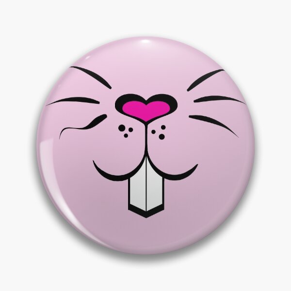 Item preview, Rabbit face mask cute bunny with heart bunny - rodent designed and sold by MadandMean.