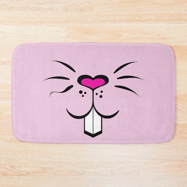 Item preview, Rabbit face mask cute bunny with heart bunny - rodent designed and sold by MadandMean.