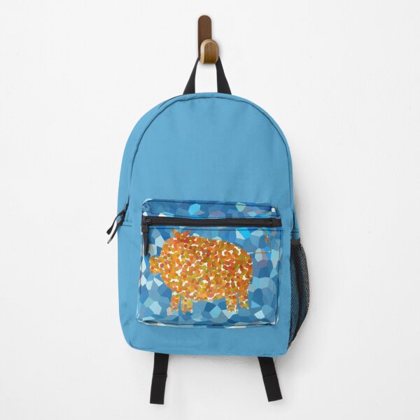 Item preview, Year of the Pig 2019 - Yellow Pig on Aqua designed and sold by ellenhenry.