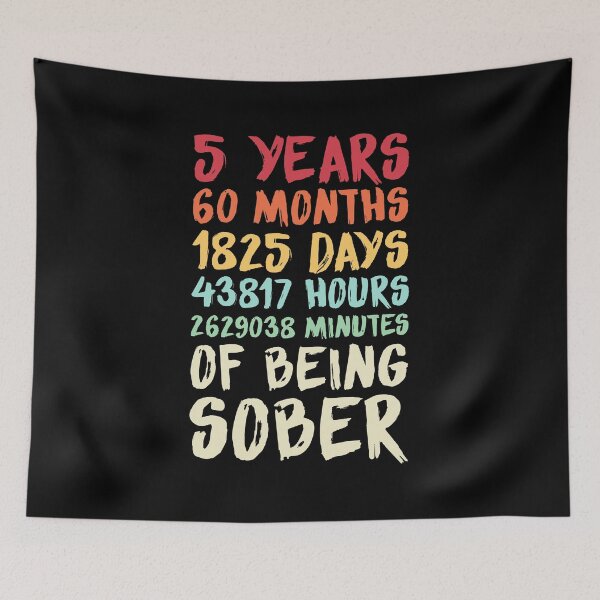 Item preview, 5 Years Sober Anniversary  designed and sold by hadicazvysavaca.