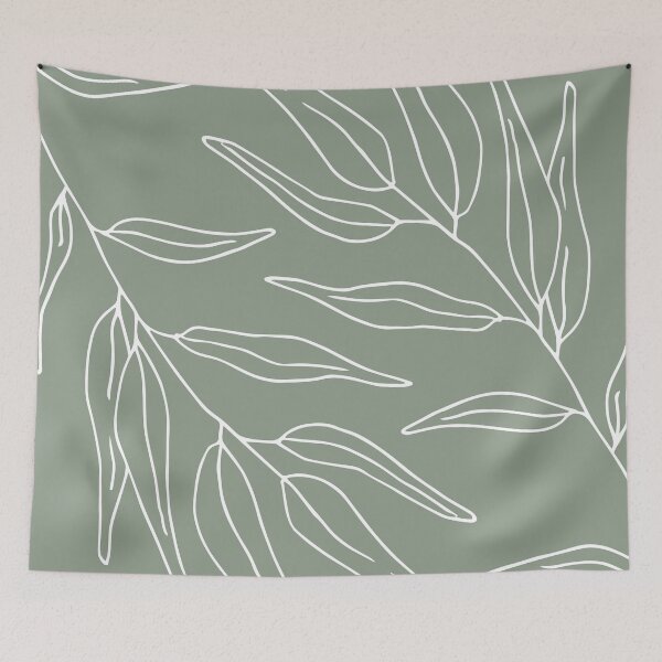 Item preview, Line Art, Prints Nature, Green, Boho Wall Art designed and sold by meggydesigns.