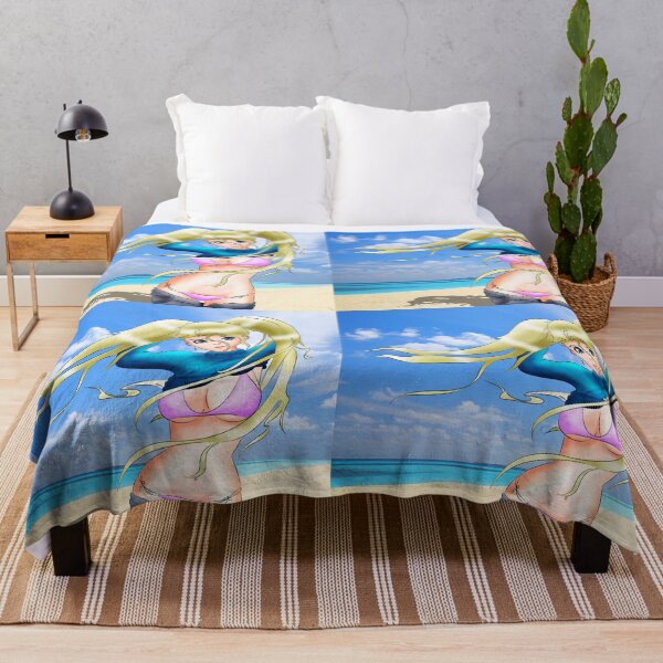 Item preview, Cute Anime Cartoon Woman on Beach designed and sold by corner-shop.