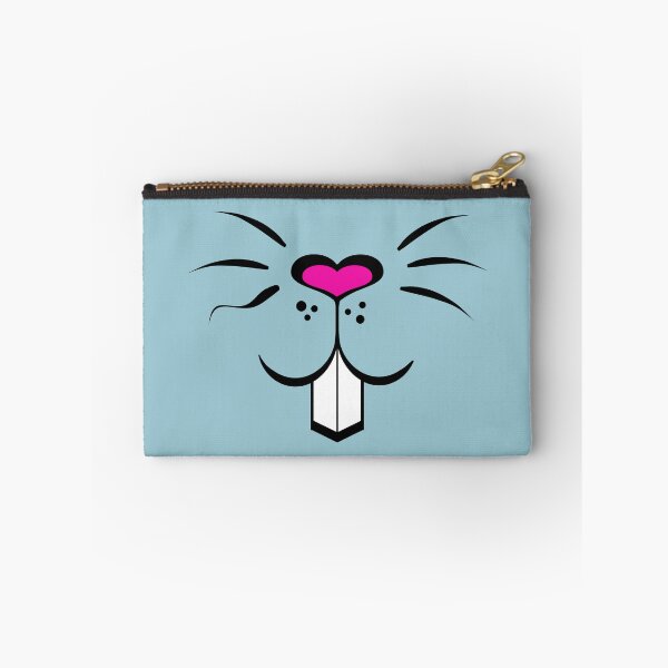 Item preview, Hare face light blue cute rabbit designed and sold by MadandMean.