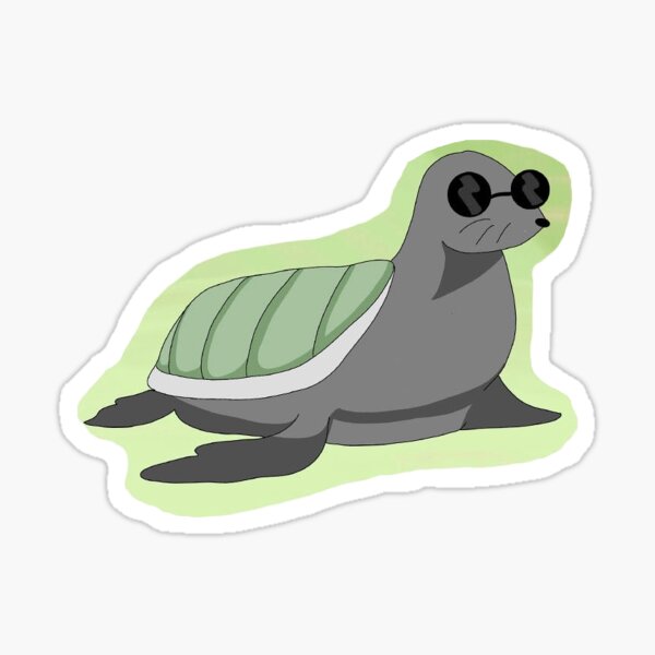 Transparent Turtle Seal Sticker (100% profit to BLM) Sticker