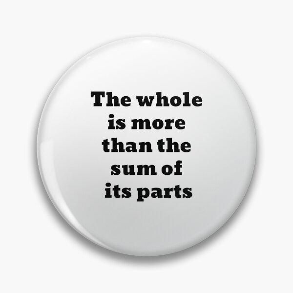 Item preview, Aristotle quote - The whole is more than the sum of its parts designed and sold by Inspirationmotivation.