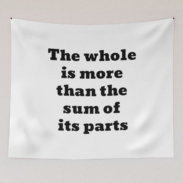 Item preview, Aristotle quote - The whole is more than the sum of its parts designed and sold by Inspirationmotivation.