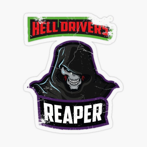 Hell Driver Reaper Transparent Sticker