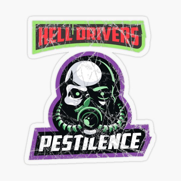 Hell Driver Pestilence Transparent Sticker