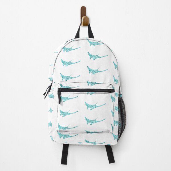 Item preview, Turquoise tattoo style manta ray designed and sold by Zamen.