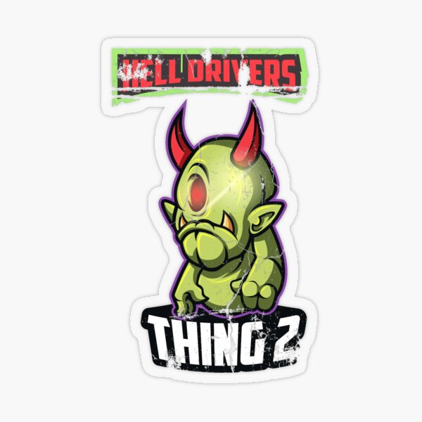 Hell Driver Thing 2 Transparent Sticker