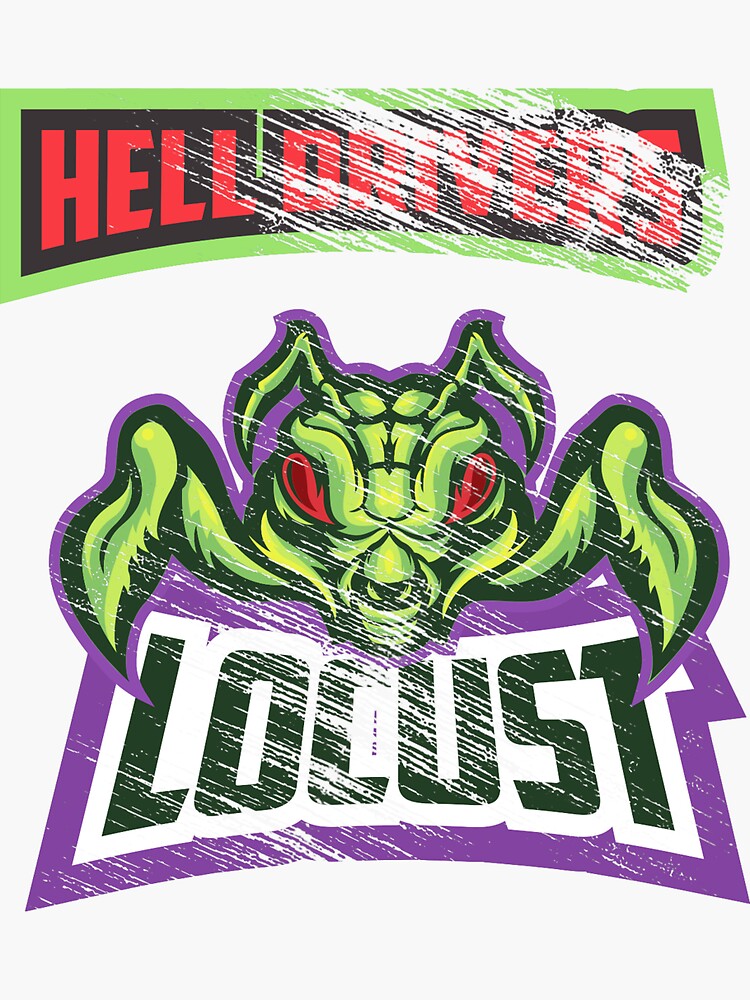 Thumbnail 3 of 3, Sticker, Hell Driver Locust designed and sold by Benjamin Wallace.