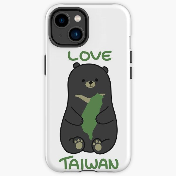 Love Taiwan Bear iPhone Tough Case