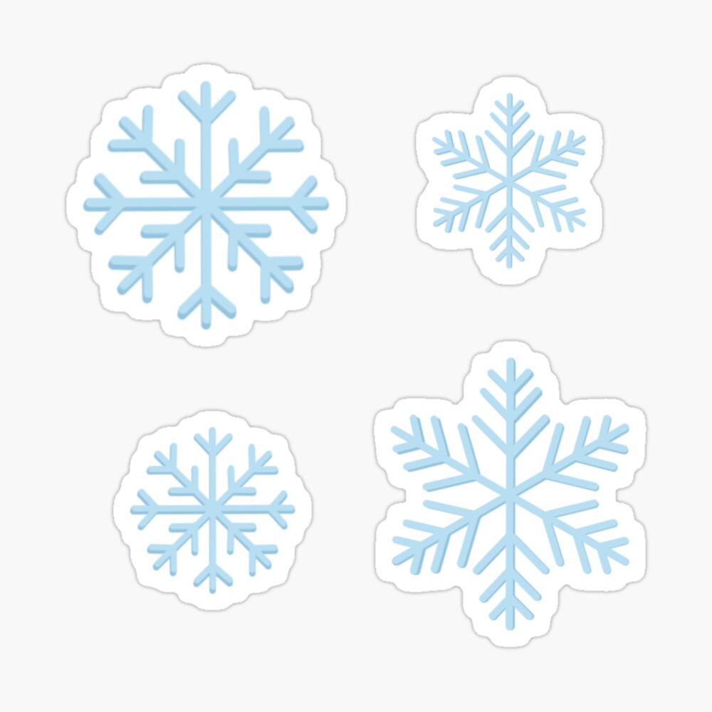 Snowflake Sticker for Sale by littlethe0