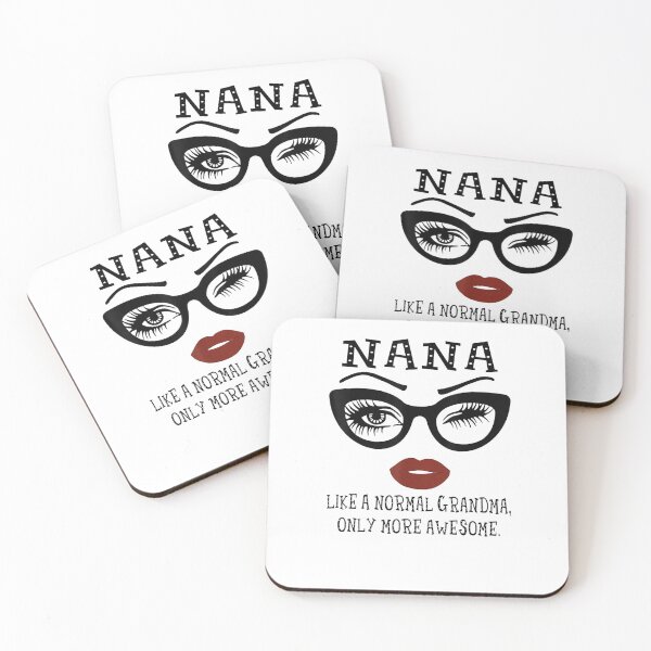 Item preview, Nana Like A Normal Grandma Only More Awesome Glasses Face designed and sold by CarlosGray.