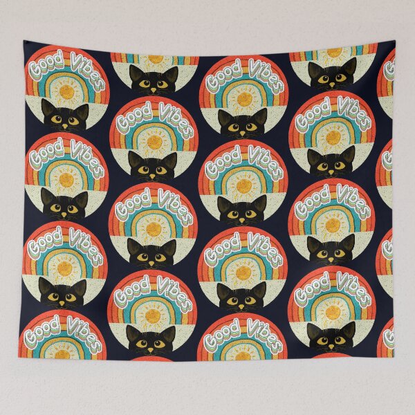 Item preview, Cat:Good Vibes designed and sold by Creativebomb121.