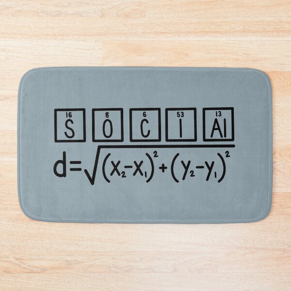 Item preview, Social Distance- Periodic Table and Distance Formula designed and sold by carwalker13.