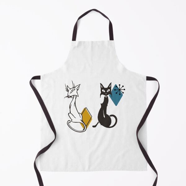 Item preview, Mid Century Retro Cats designed and sold by ColorFlowArt.