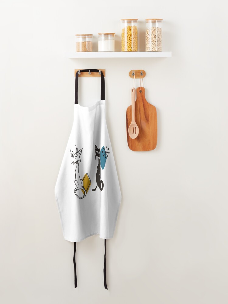 Alternate view of Mid Century Retro Cats Apron