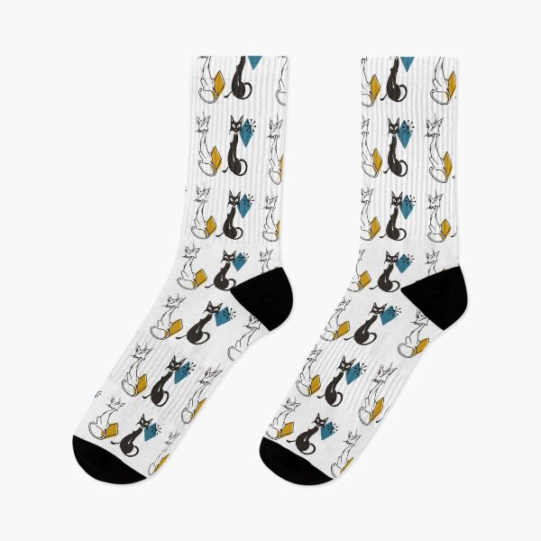 Item preview, Mid Century Retro Cats  designed and sold by ColorFlowArt.
