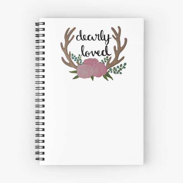 Item preview, Dearly Loved with antlers designed and sold by Madison Daly Art.