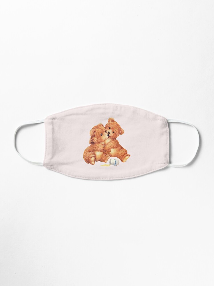 Alternate view of Cute cottage core cottagecore twin bears bear kawaii lolita loli vintage 50s 60s 70s retro creepy camp Mask