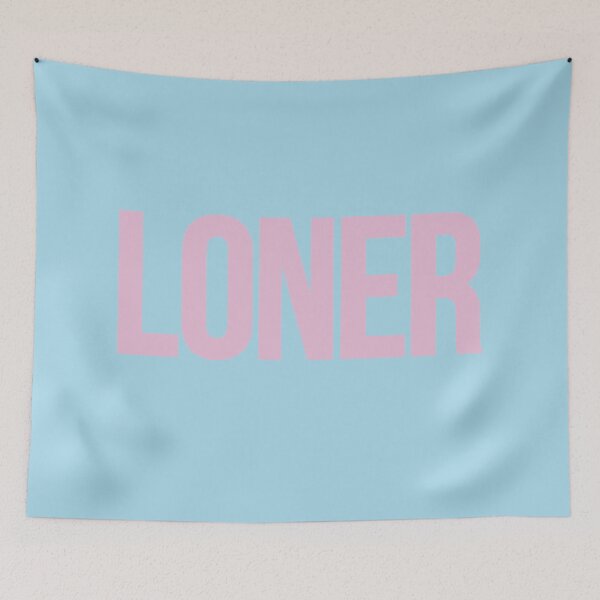 Item preview, LONER Kali pink on blue designed and sold by DESPERATEANDY.