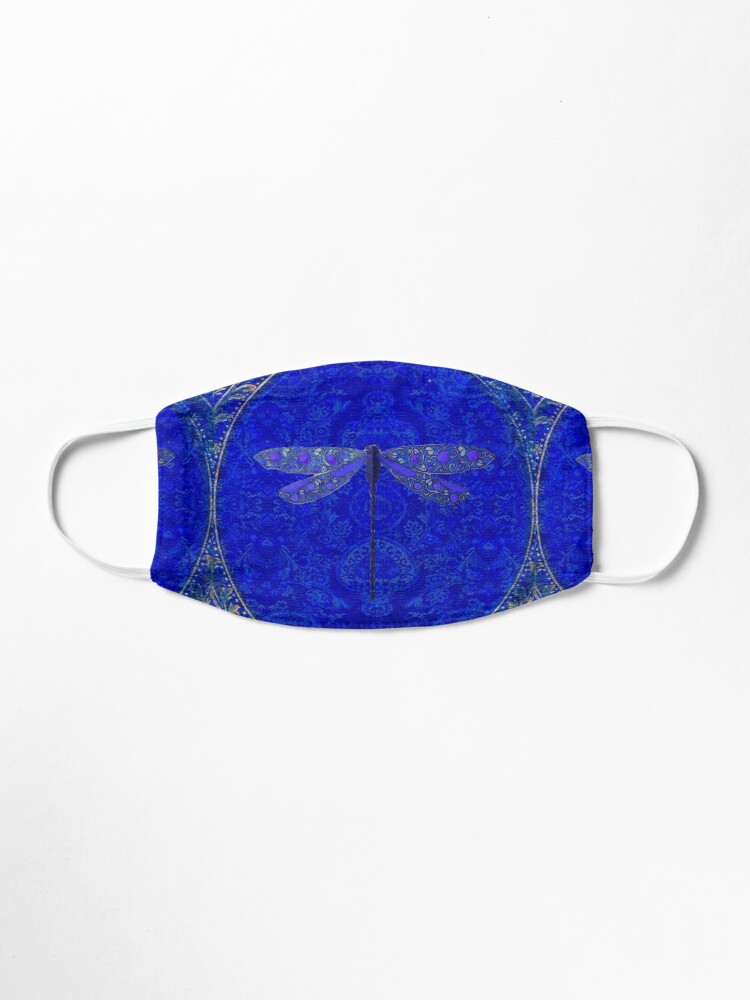 Alternate view of Victorian Dragonfly in Blue Mask
