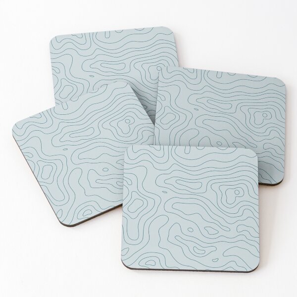 Item preview, Topographic Blue Design  designed and sold by fudgecream.