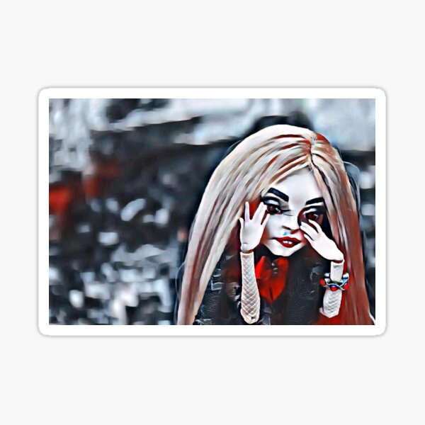 Pretty Gothic Doll Stickers for Sale