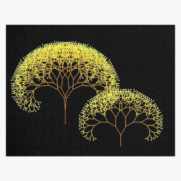 Item preview, Bright yellow fractal tree designed and sold by kzsg.