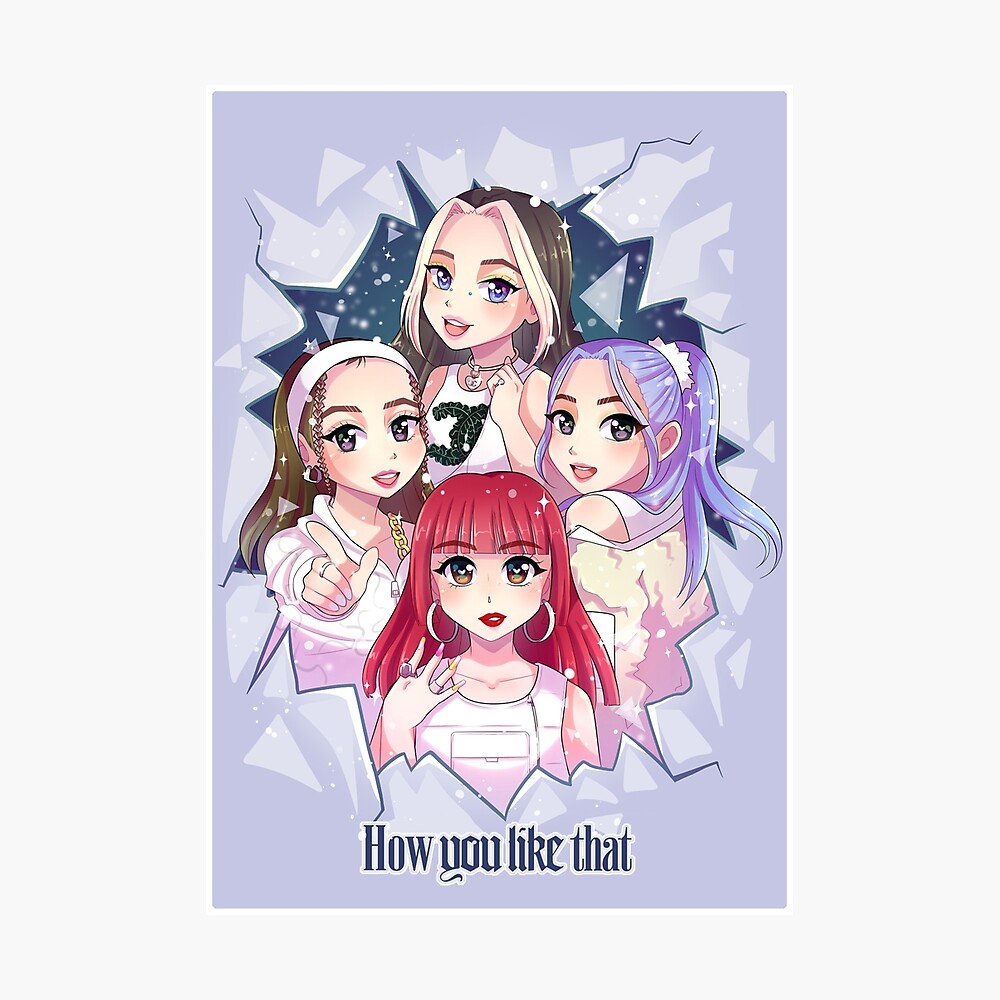 Blackpink How You Like That Ice Version Poster By Nadi Chan16 Redbubble