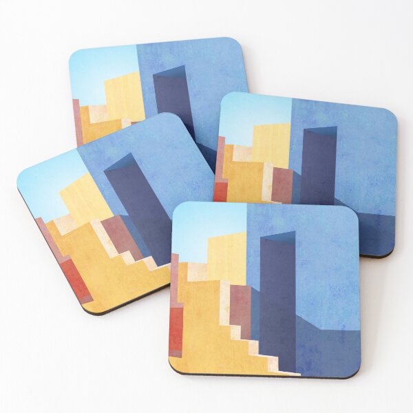Item preview, abstract architecture illustration - building exterior art print designed and sold by ohaniki.