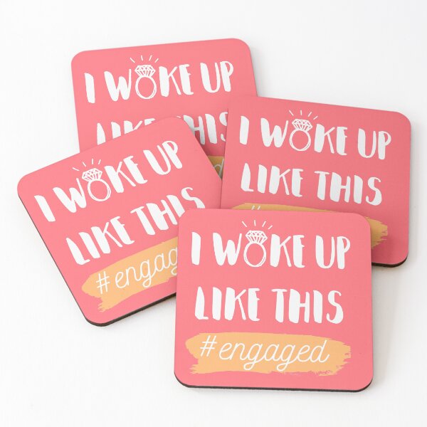 Item preview, I woke up like this engaged cute morning for girls designed and sold by Medmac's Designs.