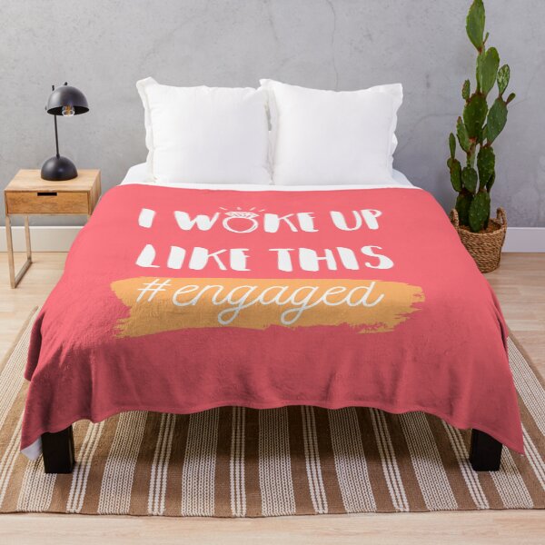 Item preview, I woke up like this engaged cute morning for girls designed and sold by Medmac's Designs.