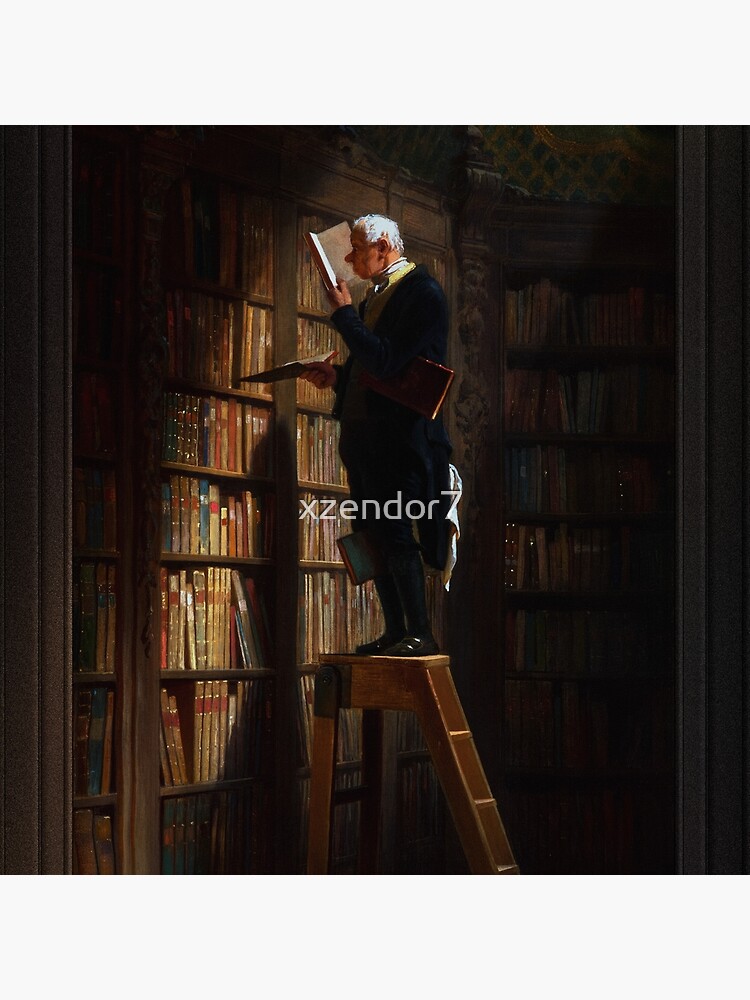 The Bookworm by Carl Spitzweg Old Masters Fine Art Reproduction by xzendor7