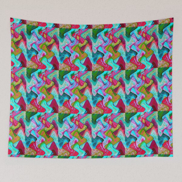 Item preview, Colorful and Wavy Heart Collage designed and sold by ckylin.